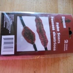 Zombie Scar Fake Prank Joke Fun Scab Halloween New